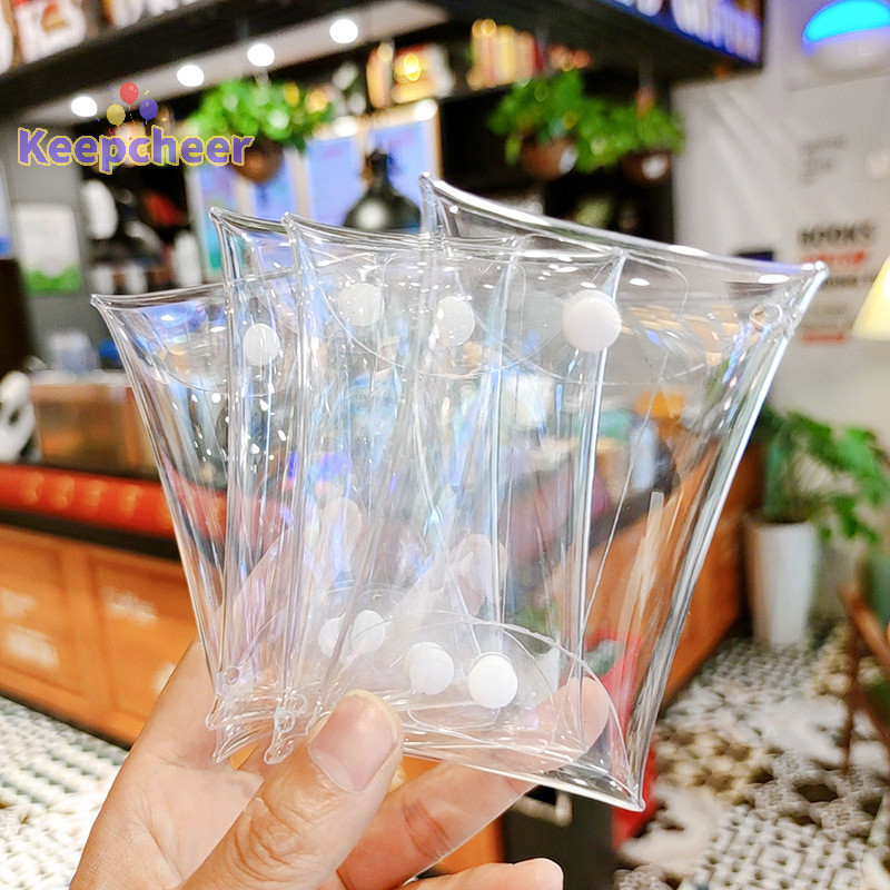 [Keepcheer] Túi trưng bày búp bê Anime Ví đựng tiền xu trong suốt Móc khóa Mặt dây chuyền Túi vuông Hộp đựng chìa khóa môi Túi đựng tai nghe [Mới]