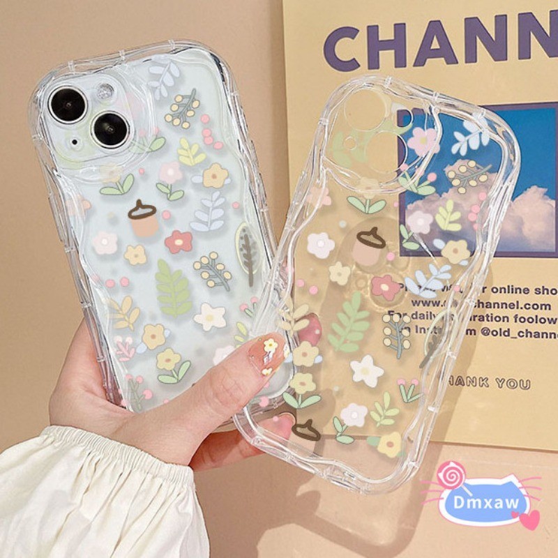 Dành Cho Vivo V40 Pro Y300 Pro Y19S 4G X200 Pro Ultra iQOO Z9 Turbo Z9X Neo 9 Pro Y28 4G Wave Vỏ Điện Thoại Hoa Nhỏ Dễ Thương Tươi Mềm Chống Sốc Bảo Vệ Camera Ốp Lưng + Vòng Tay