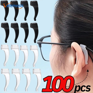 50 Cặp Móc Tai Silicon Chống Trơn Trượt Cho Kính - Co Giãn Grip Temple Tip Nút Chặn - Kính Mắt Giữ Kính Mắt Giá Đỡ
