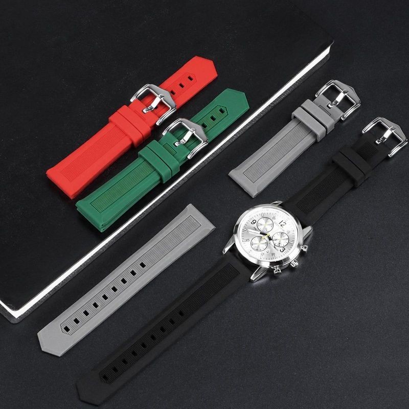 Dây cao su thay thế đồng hồ cỡ lớn 12-28mm, silicon nhựa, Seiko Diver 18/20/22/24mm, đa năng, bền, thể thao, nam nữ