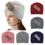 Mũ Hijab MERIGGIARE, Dày Mềm Bohemia Turban, Len Thời Trang Đan Kim Cương Trang Sức Mũ Dệt Kim Cashmere Cho Nữ
