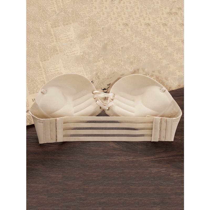 Áo brassiere nữ có độ đàn hồi với 3 móc - dây điều chỉnh dài - phụ kiện nội y