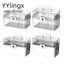 Tủ thuốc YYLINGX, Hộp đựng thuốc 3 lớp bằng nhựa lưu trữ, Di động dung tích lớn chống bụi có tay cầm Dụng cụ sắp xếp khẩn cấp y tế Văn phòng