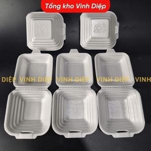 Hộp xốp vuông 1 ngăn đựng xôi, đồ ăn Combo 170~175 chiếc