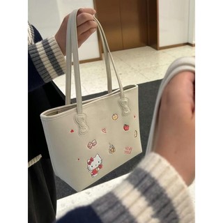 Hellokitty Sanrio Phong Cách Mới Dung Tích Lớn Phù Hợp Với Người Đi Làm Túi Tote kt Hello Kitty Túi Nách