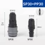 SP + PP SH + PH SF + PF SM + PM Phụ kiện khí nén loại C Đầu nối ống PU tự khóa