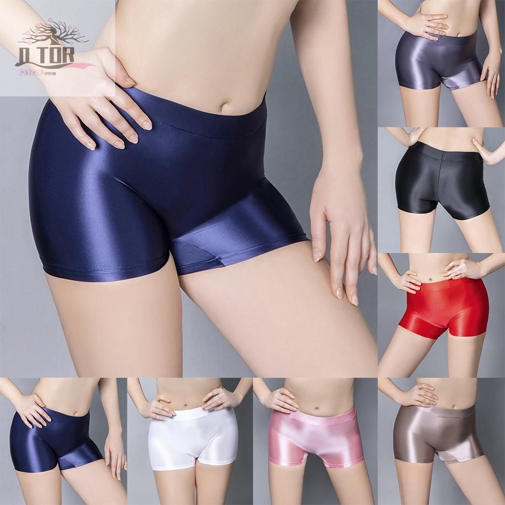 Quần Short Nữ Quần Đùi Đồ Lót Bóng Nylon Opaque Quần Lót Thoáng Khí