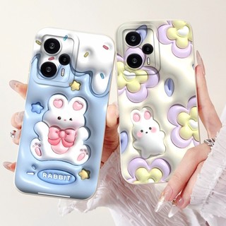 Dành Cho Xiaomi Redmi Note 12 Turbo Ốp Lưng Gấu Trúc Dễ Thương Thỏ Silicon Mềm Kẹo TPU Chống Sốc Cho Xiomi Redmi Note 12 Turbo Capa