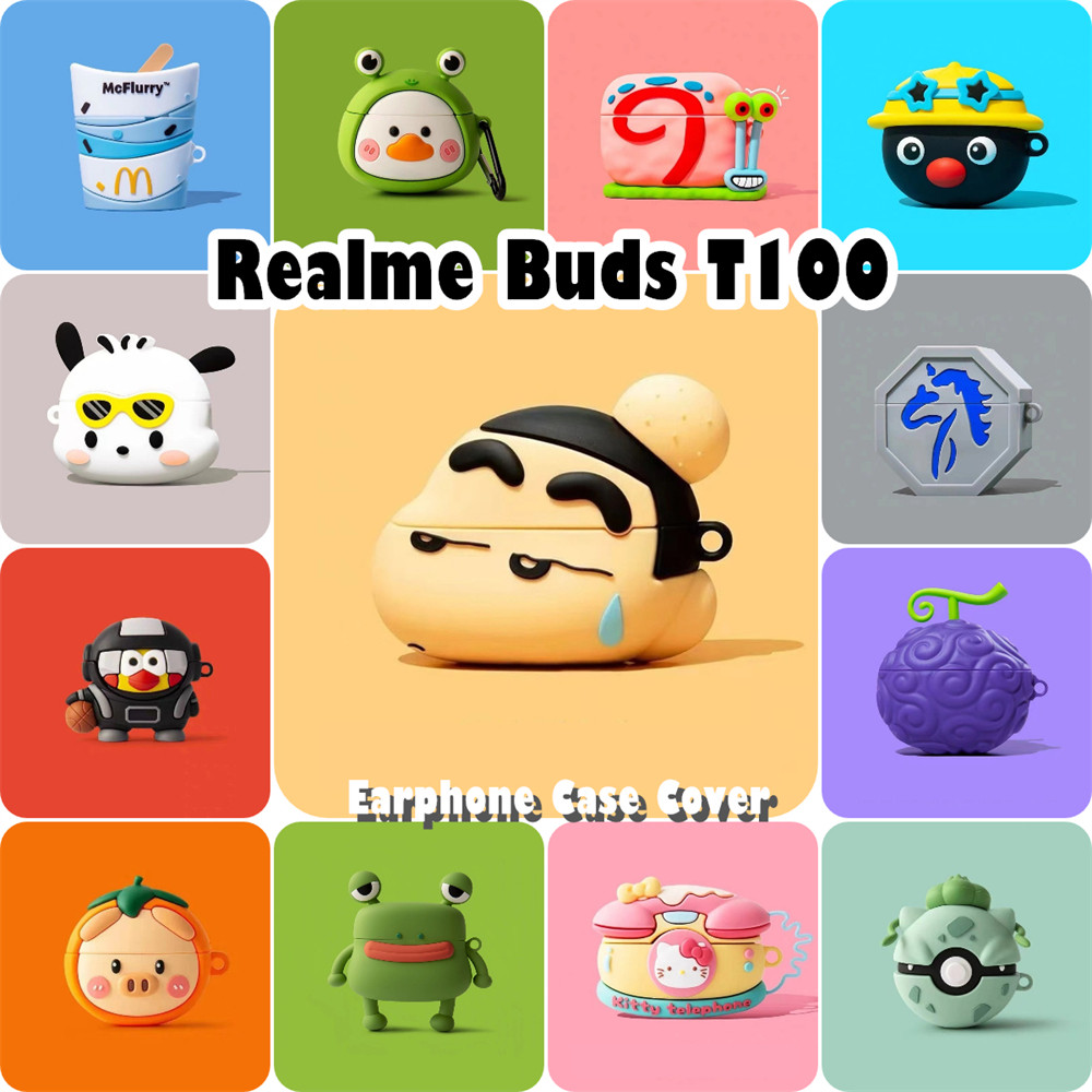 [Ngôi sao tương lai] Dành cho vỏ Realme Buds T100 Vỏ silicon mềm Vỏ tai nghe hoạt hình mát mẻ NO.2