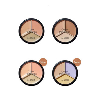 [THE SAEM] Che Khuyết Điểm Triệt Sắc The Saem Cover Triple Pot Concealer 3 ô, CKĐ Quốc Dân Siêu Dễ Dùng