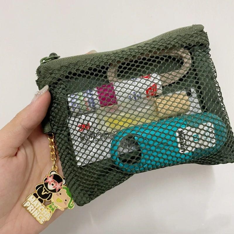 Túi đựng lưới có dây kéo đôi phong cách Nhật Bản Muji