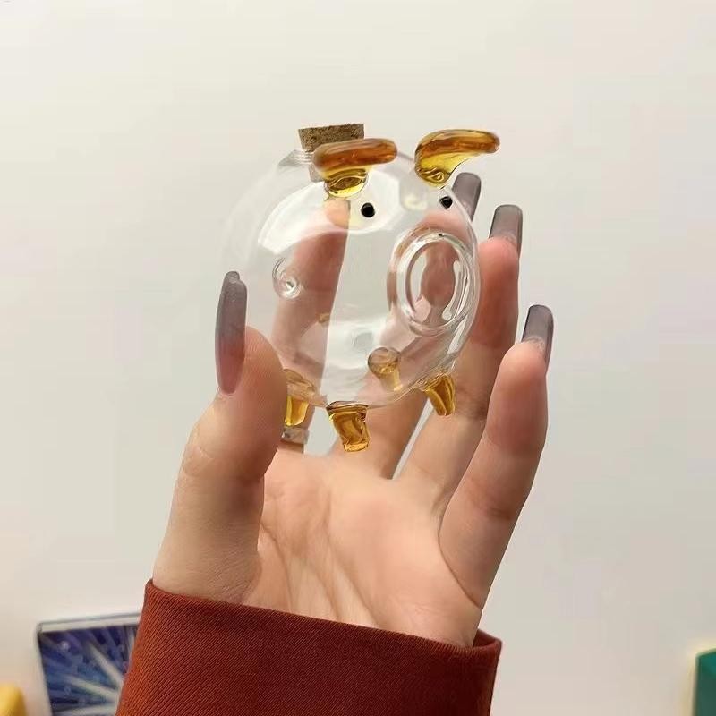 Dễ Thương Lợn Tiết Kiệm Bình Mini Trong Suốt Thủy Tinh Heo Đất Mới Lạ Ngân Hàng Cho Trẻ Em Sinh Nhật Và Trang Trí Phòng Ngủ Phòng Khách Phòng Ăn sonlekvn