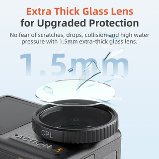 Dành Cho DJI Action 5 Pro / 4 / 3 Bộ Lọc ND Làm Mờ CPL Phân Cực UV Camera Lọc Phụ Kiện