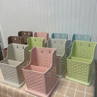 Ống đũa vuông 2 ngăn đựng đũa muỗng dụng cụ nhà bếp nhựa Đại Triển - Phương Trang