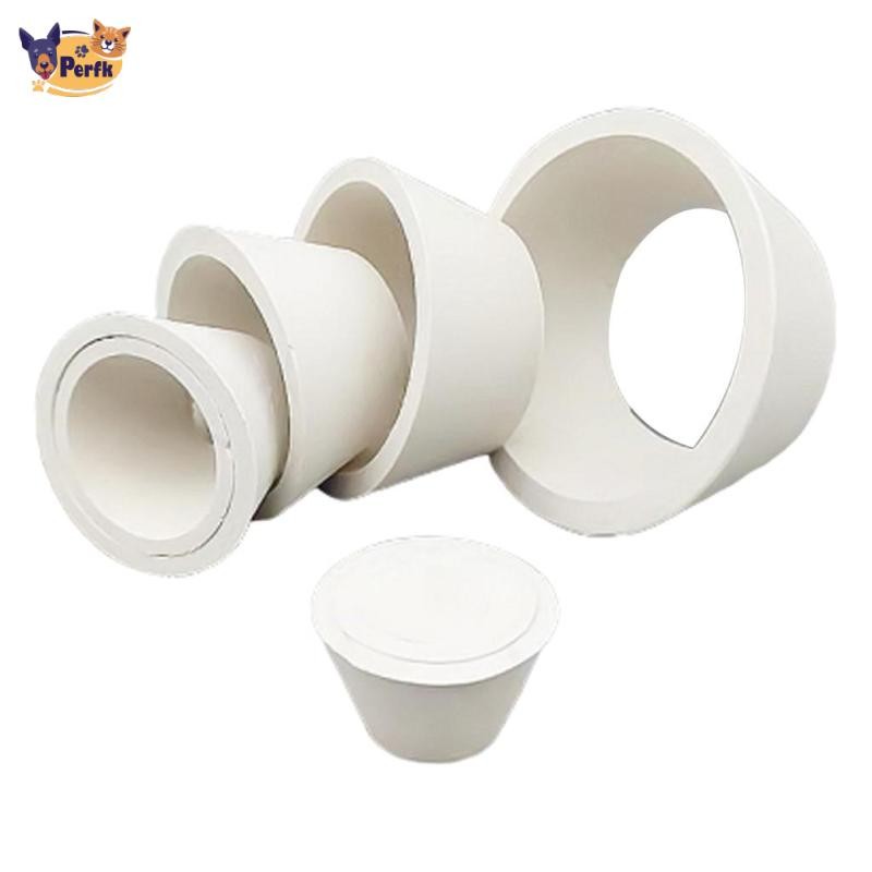 Bộ chuyển đổi bộ lọc cao su 9 lô Nón Nút chặn Phễu lọc Accs Trắng