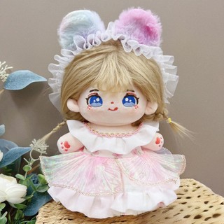 Okcatzone 20CM Cotton Búp Bê Rompers Hoạt Hình Sang Trọng Búp Bê Thay Thế Trang Phục Gothic Đầm Chơi Phụ Kiện Nhà Ngọt Mini Quần Áo D8N2