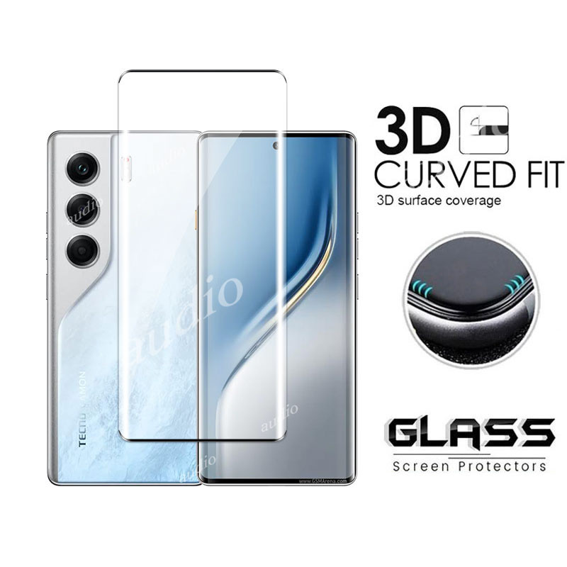 Tecno Camon 40 Pro 4G 5G 3D Màn hình uốn nóng Bảo vệ phía trước cho Tecno Camon 40 Pro 40Pro 4G 5G Kính cường lực cho Tecno Camon40 Pro Camon40Pro 4G 5G Màn hình chống trầy xước