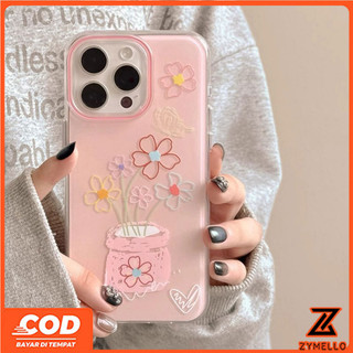 Ốp Lưng Cho OPPO Reno 15 Reno 14F Reno 14 Pro Reno 13F Reno 13 Pro Reno12 F Reno11 F Reno 10 Reno 8T Reno 8Z Reno 7Z Reno7 Reno8 Reno5 Chậu Hoa Đơn Giản Chống Sốc Điện Thoại TPU