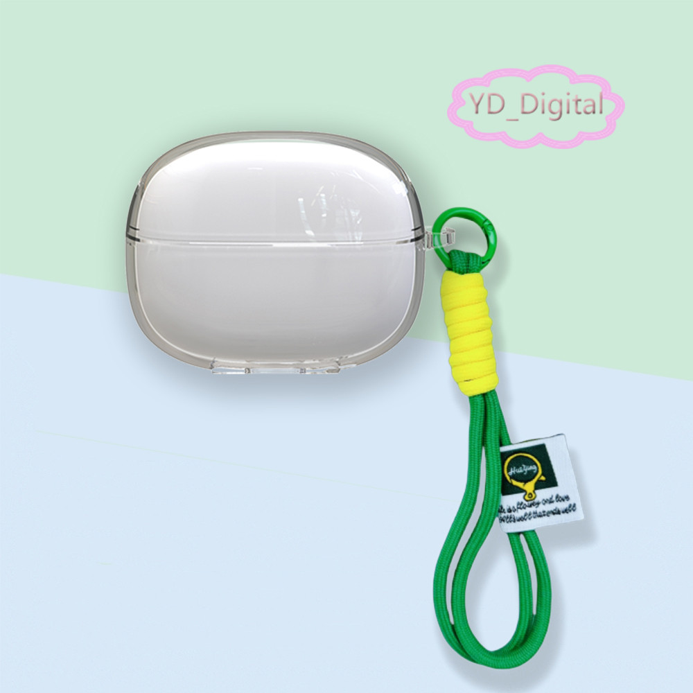 Ốp Lưng Trong Suốt Cho Xiaomi Redmi buds 8 pro TPU Transpent Tai Nghe Tai Nghe Vỏ Mềm Tai Nghe Vỏ Bảo Vệ Vỏ Nylon Dây Buộc