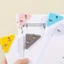 GETVOW 20 chiếc Kẹp tam giác, Kẹp hóa đơn trong suốt đa năng, Kẹp chất kết dính sáng tạo bằng nhựa đa chức năng 2025
