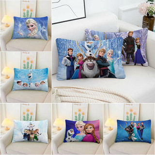 Vỏ Gối Hình Chữ Nhật Frozen Elsa Và Anna Phổ Biến Trẻ Em Quà Tặng Một Mặt In Hình Chữ Nhật Polyester Vỏ Gối Phòng Ngủ Sofa Trang Trí Nhà Gối