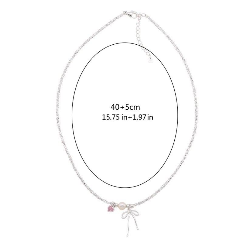 King Sang Trọng Đính Hạt Vòng Cổ Có Dây Nơ Mặt Dây Chuyền Vòng Cổ Choker Cho Sinh Nhật Ngày Lễ Tình Nhân Trang Sức Thời Trang