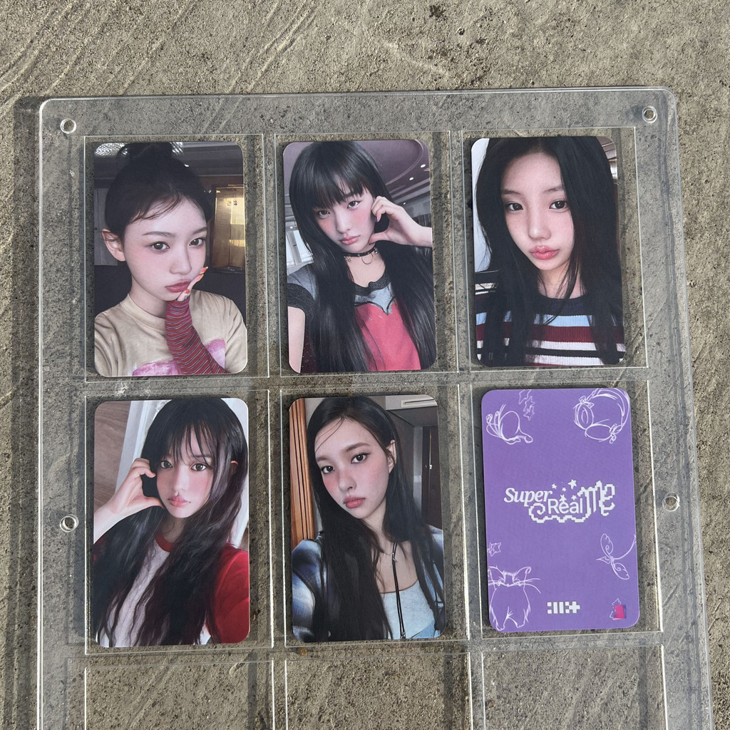 Thẻ ảnh thần tượng Kpop mới ILLIT Super Real Me Album Thẻ ngẫu