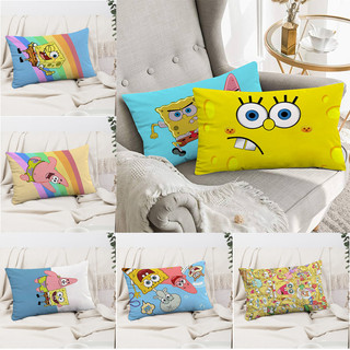 Spongebob Patrick Star Một Mặt In Hình Chữ Nhật Polyester Gối Phòng Ngủ Sofa Trang Trí Nhà Gối (Không Có Lõi Gối)
