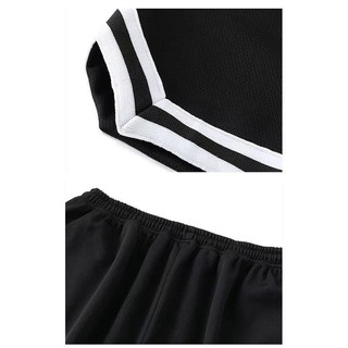 [Plus Size] Nam Vải Lưới Bóng Rổ Quần Short Bóng Đá Đen Trắng Oversize Thể Thao Chạy Bộ Thể Dục Quần Lót