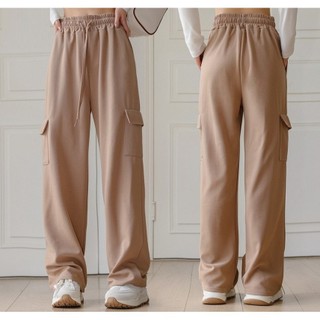 Quần Kaki Ống Rộng Túi Hộp lưng cao ôm eo, quần dài túi hộp ống suông Kaki Túi Hộp Cạp Cao Nam Nữ Unisex