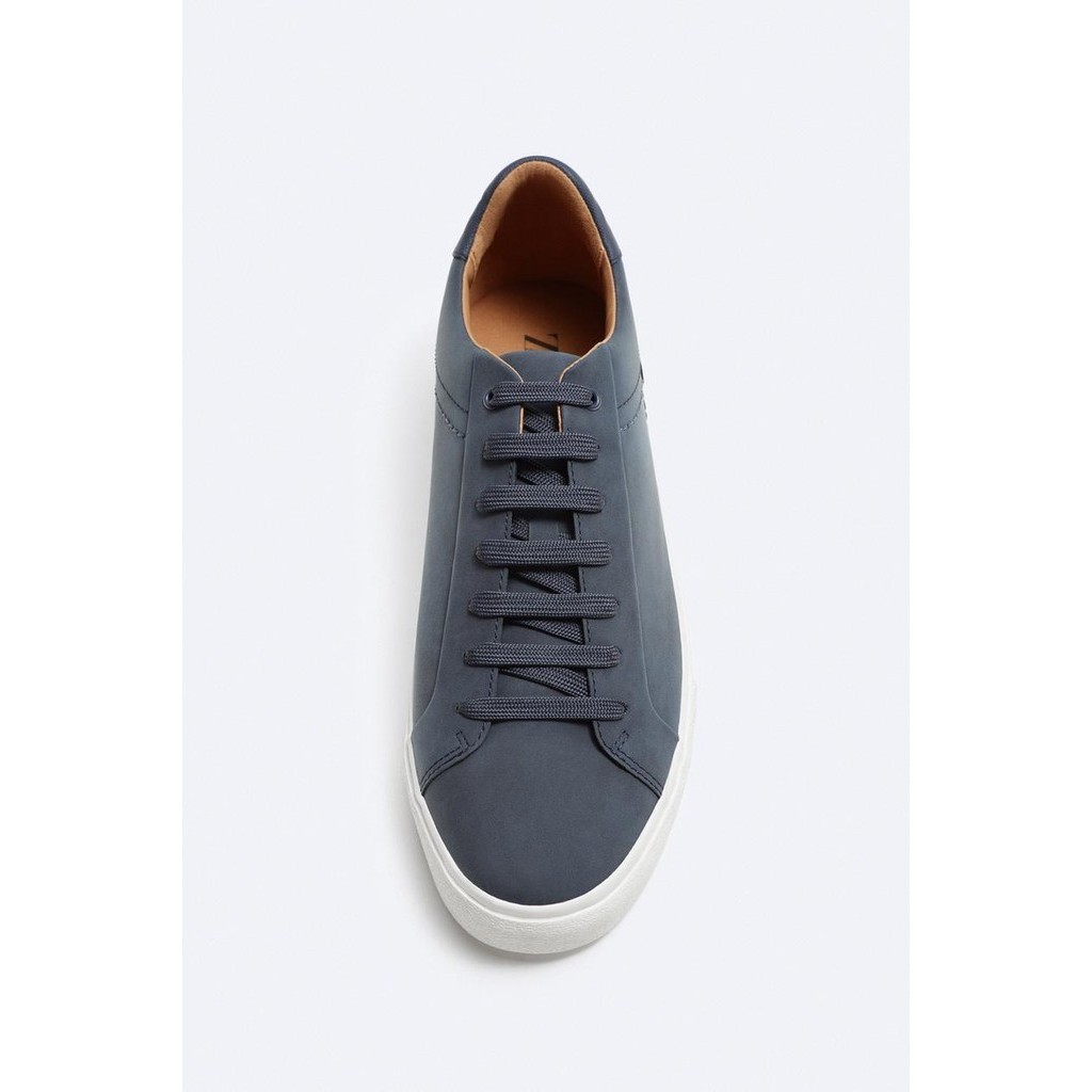 Giày sneaker Zara chính hãng Navy White Classic - Xanh navy Dáng cổ điển