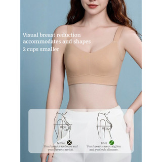 『Brelira』Upgraded Anti-sagging big breast collection bra Seamless Plus Size Bra Full Cup Push-Up Underwear Wireless Bra