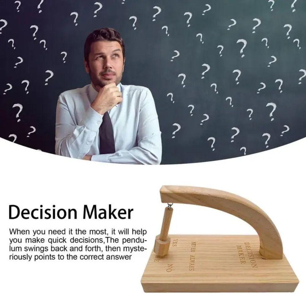 JSJJING Decision Maker Con lắc, Đồ trang trí con lắc xoay bằng gỗ, Trang trí bàn làm việc tại nhà Mới lạ Đồ chơi trò chơi trên bàn sáng tạo dễ thương dành cho nữ