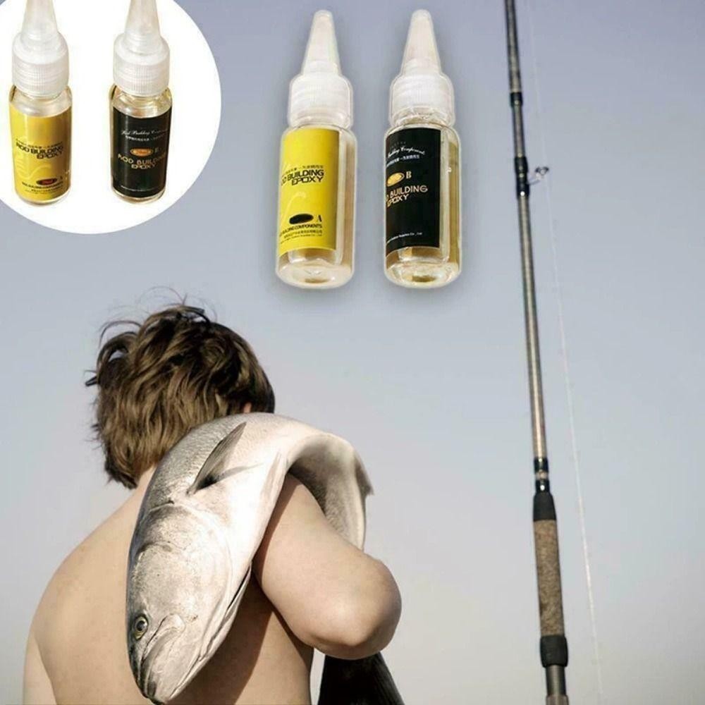 CAST 2 Cái AB Keo, Nhựa Epoxy DIY Cần Câu Keo, Dụng Cụ Sửa Chữa Câu Cá Cần Câu Phụ Kiện Keo Dán Sealers
