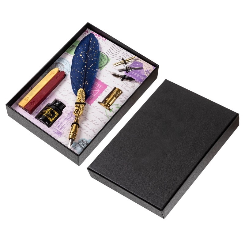KIKIN Wax Seal Kits Feather Dip Pen cho đám cưới thư pháp Gothic