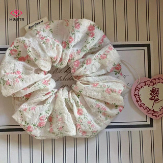 Hwetr Ngọt Ngào Dễ Thương Nhỏ In Hoa Co Giãn Tóc Dành Cho Nữ Bé Gái Thời Trang Ren Tóc Scrunchies Phụ Kiện Tóc Mũ Dễ Thương Mới
