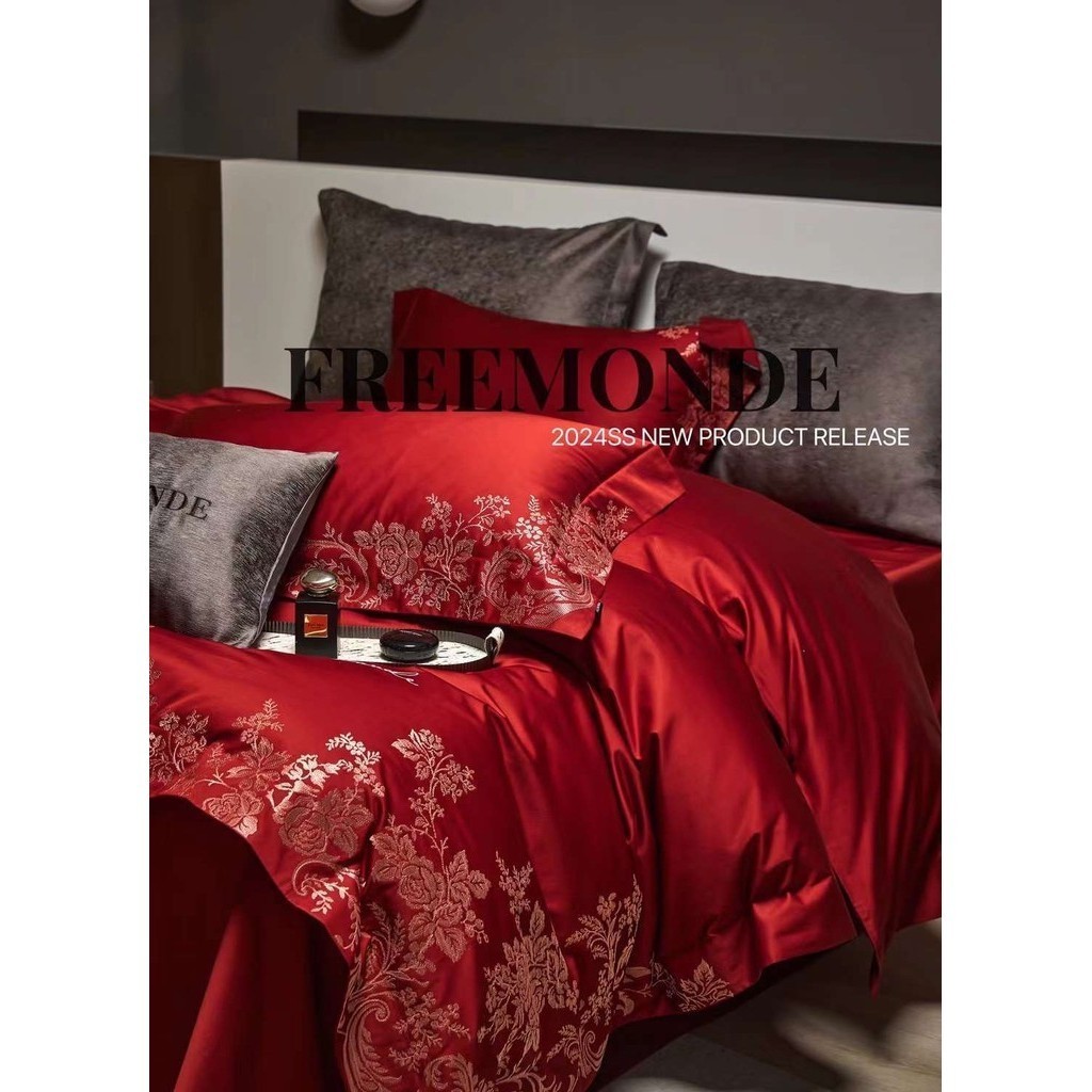 (L4197)Bộ Chăn Ga Gối Lụa Alanine Chất Liệu Mềm Mại Nhập Khẩu - MemMinbedding Luxury