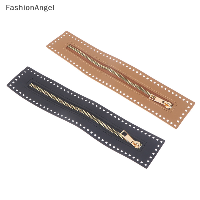 FashionAngel Có Thể Thay Thế DIY May Da Dây Kéo Hữu Ích Cho Túi Móc Phần Cứng Soild Dây Kéo May Phụ Kiện Túi Xách Da Dây Kéo TH
