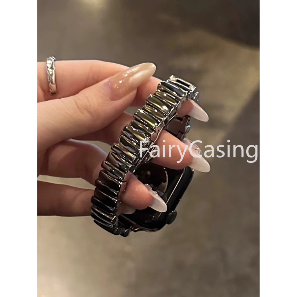 Dây đeo S11 kim loại thời trang không đều cho Apple Watch 49mm 41mm 45mm 38mm 42mm 44mm 40mm Vòng đeo tay bằng thép không gỉ sang trọng dành cho nữ iWatch Ultra 8 7 SE 6 5 4 3