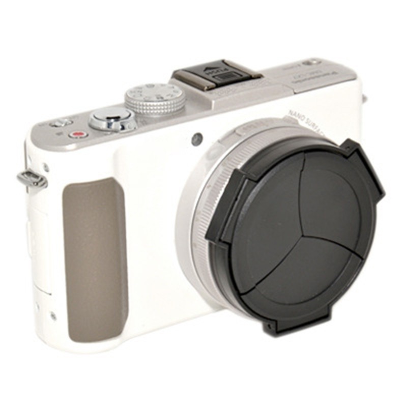 IOR Auto Lens Caps ALC-LX7 cho DMC-LX7 Leica D-LUX6 Slim Lens Protector Cover Đen Bạc