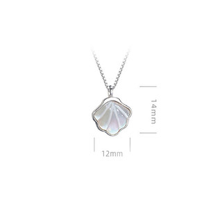 S925 Bạc Vỏ Vòng Cổ Thời Trang Đơn Giản Trang Sức Xương Đòn Dây Xích Cô Gái Sinh Viên Quà Cưới Bán Buôn