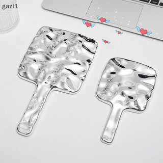 [gazi1] Gương vuông hình dạng lỏng Máy tính để bàn cầm tay Mỹ phẩm Gương trang điểm di động Du lịch Gương làm đẹp phong cách cổ điển cho túi xách Boutique
