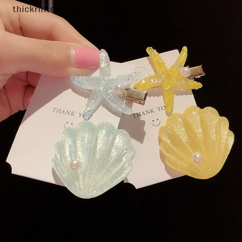 THI Thanh Lịch Sao Biển Ngôi Sao Kẹp Tóc Cho Nữ Kẹp Tóc Dự Tiệc Barrettes Phụ Kiện Tóc VN