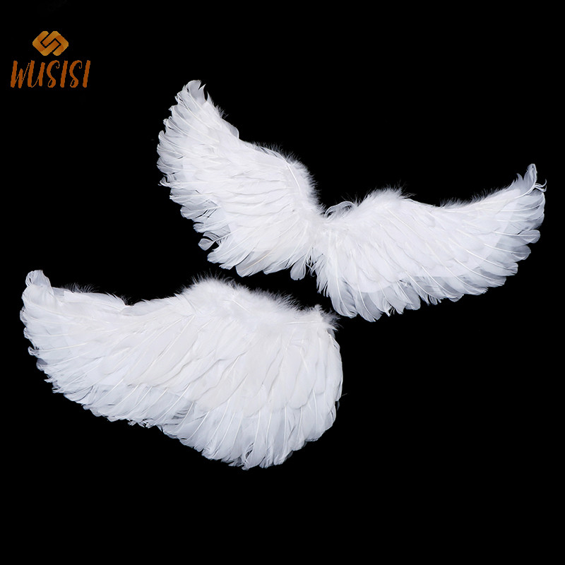 [WUSISI] Hình Nuốt Thiên Thần Trắng Có Dây Đeo Đàn Hồi Cho Trẻ Em Trang Trí Tiệc MỚI
