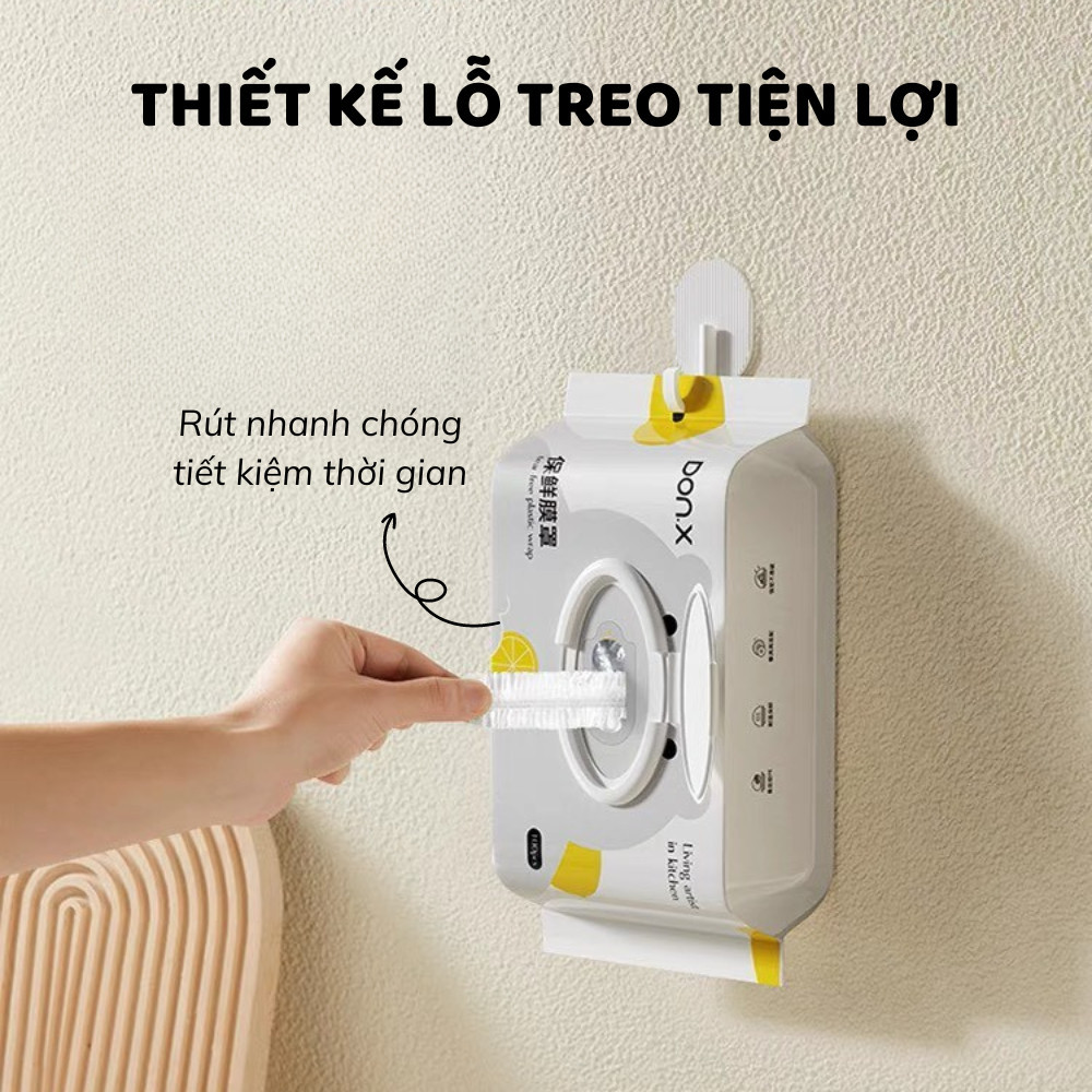 Màng Bọc Thực Phẩm Bịch Rút Tiện Lợi 100c, Gói Màng Bọc PE Siêu Dai Có Nắp Đậy
