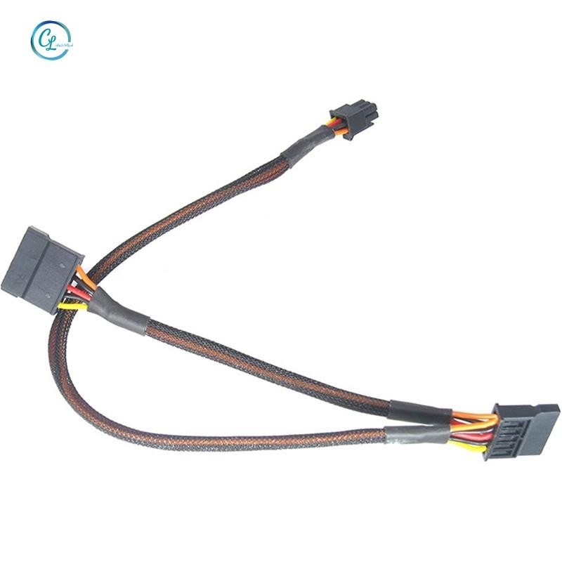 Nhỏ 6P Sang Bộ Chia 15P SATA Dây Cáp Nguồn Cho DELL Vostro 3650 3653 3655 Máy Tính Để Bàn HDD SSD Cáp Nguồn