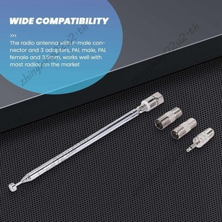 Cần Ăng Ten 3.5mm Bộ Chuyển Đổi Đài FM Ăng Ten Thay Thế Kính Thiên Văn Vít Loại F Nam Cắm Kết Nối AV Stereo Thu