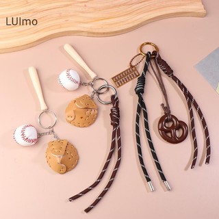 Luimo Ins Dây Bóng Chày Móc Khóa Thể Thao Sáng Tạo Móc Khóa Hợp Thời Trang Túi Dệt Bé Gái Mặt Dây Chuyền Chìa Khóa Phụ Kiện SBS