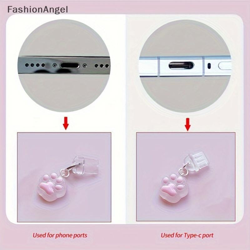 FashionAngel Điện Thoại Bụi Cắm Móng Vuốt Dễ Thương Phụ Kiện Điện Thoại Mặt Dây Chuyền Trang Trí Cho Giao Diện Sạc TypeC VN