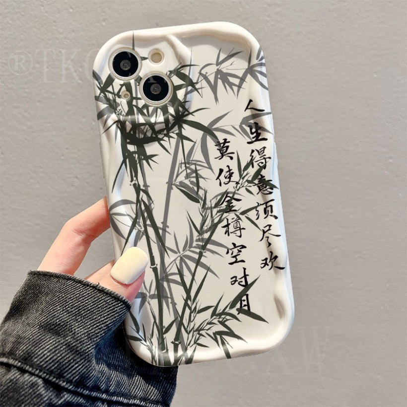 Ốp Điện Thoại Graffiti Tre Nghệ Thuật Trung Quốc Tương Thích Cho Xiaomi 14TPro 14 13 13T 12 Pro 11 Lite Poco M6Pro C75 C61 X6 X5 X3 M6 M3 Pro M5S C65 C55 C31 C40 Ốp Mềm